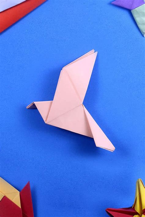 How To Make An Origami Peace Dove 92crafts Origami Dove Paper