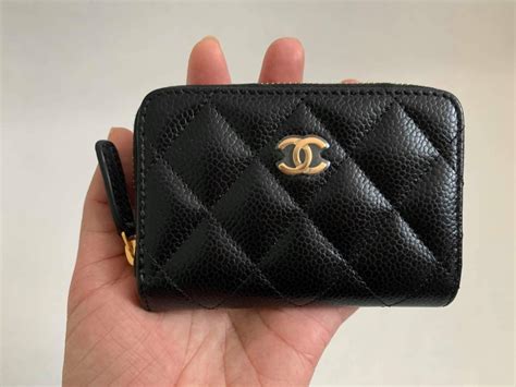 Chanel Zippy Coin Purse Black Caviar