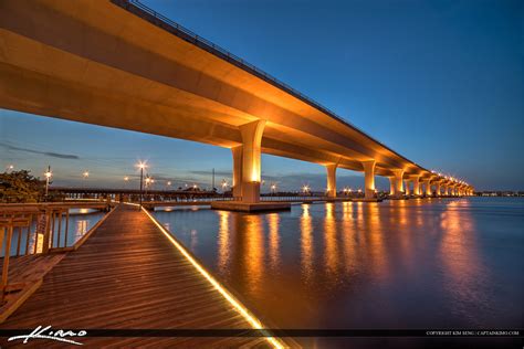 Roosevelt Bridge Stuart Florida Boardwalk Hdr Photography By Captain Kimo