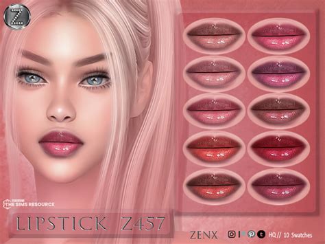 The Sims Resource Zenx Lipstick Z457hq