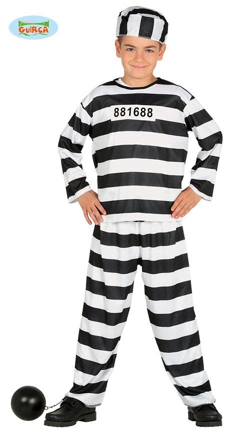 Childrens Prisoner Convict Costume 7 9 Childrens Fancy Dress Convict