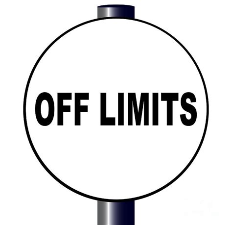 Off Limits Sign Digital Art By Bigalbaloo Stock