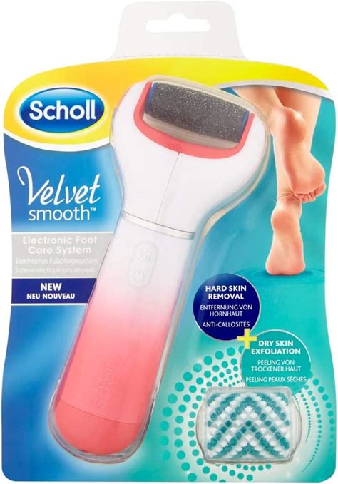 Scholl Velvet Smooth Electronic Foot File Pink Uk Health