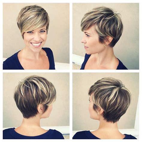 short pixie haircuts with blonde highlights