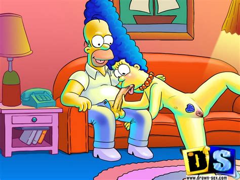 Rule 34 Breasts Clothes Color Drawn Sex Fellatio Female Homer Simpson Human Humanoid Indoors