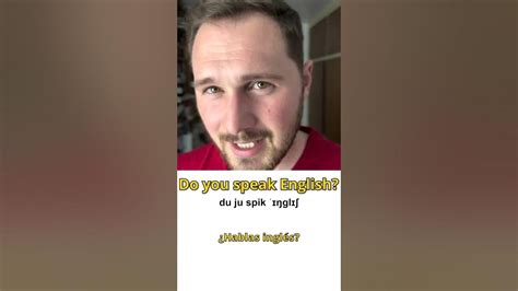 ¿cómo Se Dice ¿hablas InglÉs En Inglés Youtube