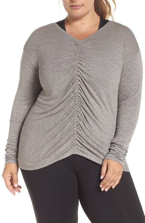 Zella Amara Reversible Ruched Tee Best Fall Running Clothes