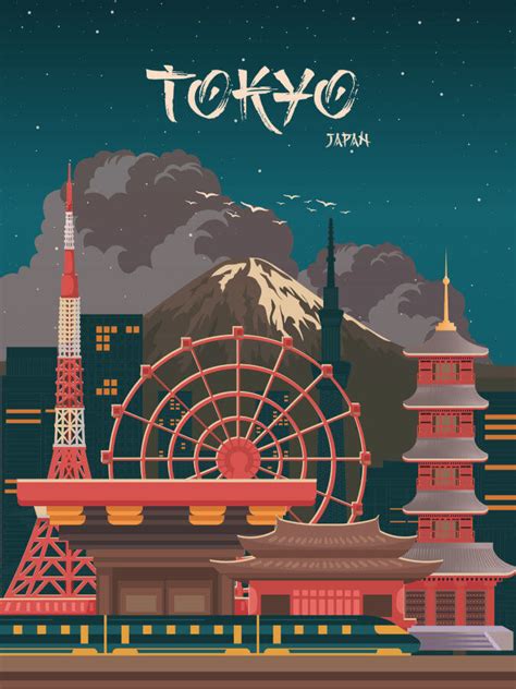 Tokyo Poster Japan Poster Art Collection Winter Museo