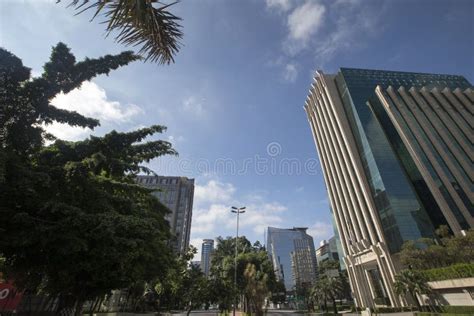 The Sophisticated Faria Lima Avenue In Sao Paulo Stock Photo Image Of Urbanism Brazil