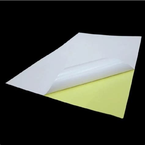 Buy 80 Sheets A4 Glossy White Sticker Paper Label