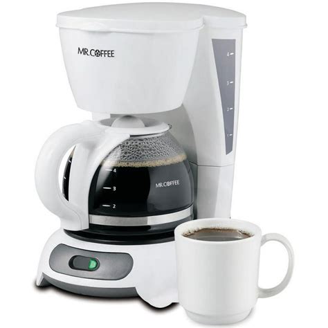 Mr Coffee Simple Brew 4 Cup Switch Coffee Maker White Tf4 Series