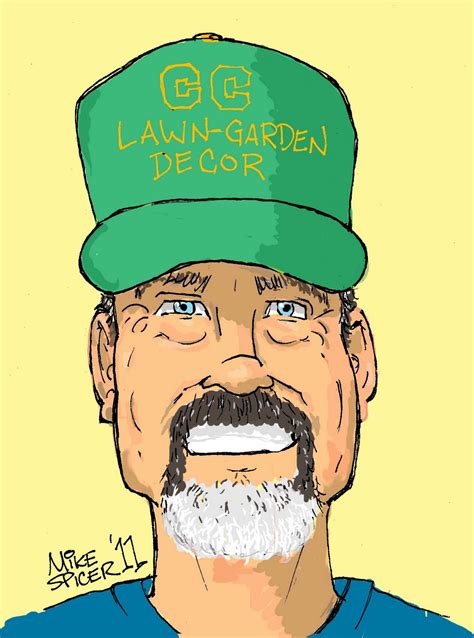 Mike Spicer Cartoonist Caricaturist Cc Lawn Garden Decor