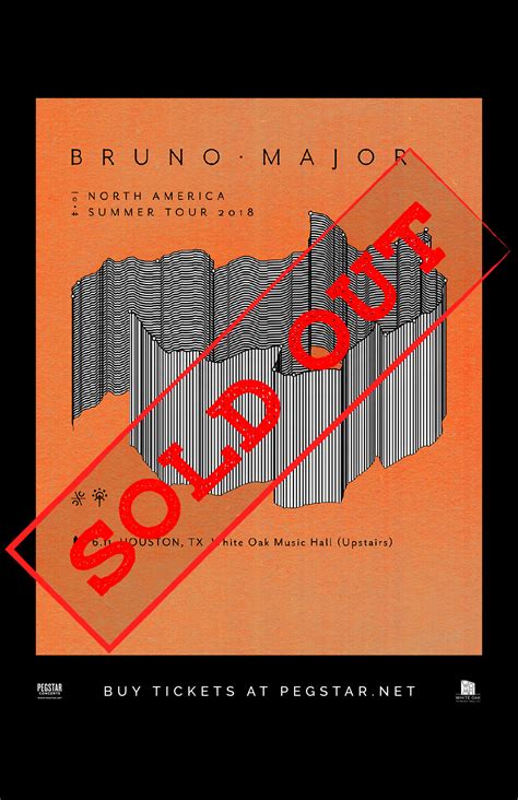 Bruno Major Tickets 061118