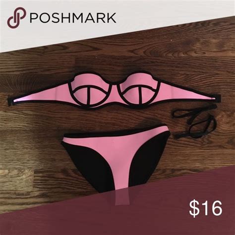 Sold Triangl Dupe Strapless Pink Bikini Small Pink Bikini Small
