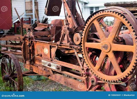 Rusting Old Vintage Farm Machinery Stock Image Image Of Machine