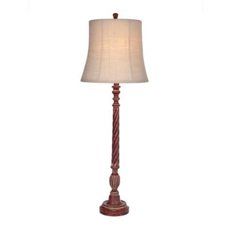 Fluted traditional woodtone table lamp. Kirklands table lamps | Warisan Lighting