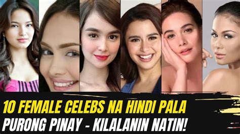 10 female celebs na hindi pala purong pinay tsismis central youtube