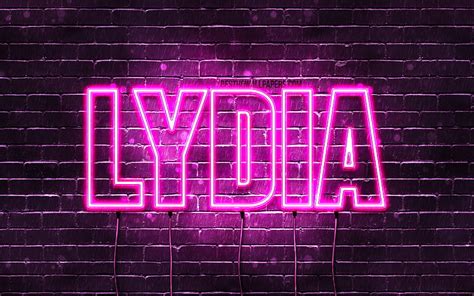 1366x768px 720p free download lydia with names female names lydia name purple neon lights