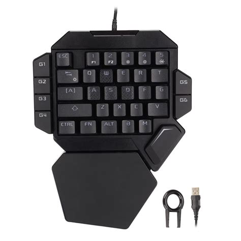 Buy One Handed Gaming Keyboard Rgb Backlit 35 Keys Pc Gaming Keyboards