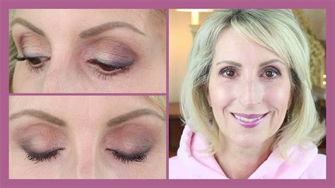 violet eyeshadow look for mature eyes over 50 youtube