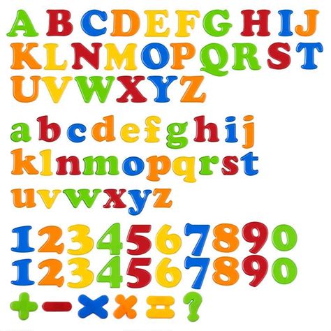 Magnetic Letters Numbers Alphabet Fridge Magnets Abc 123 Educational