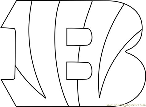 Nfl Bengals Coloring Pages ~ Bengals Coloring Cincinnati Helmet