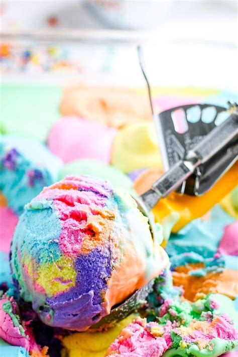Rainbow Ice Cream Julies Eats And Treats