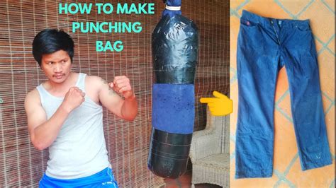 How To Make Homemade Punching Bag For Boxing At Home Youtube