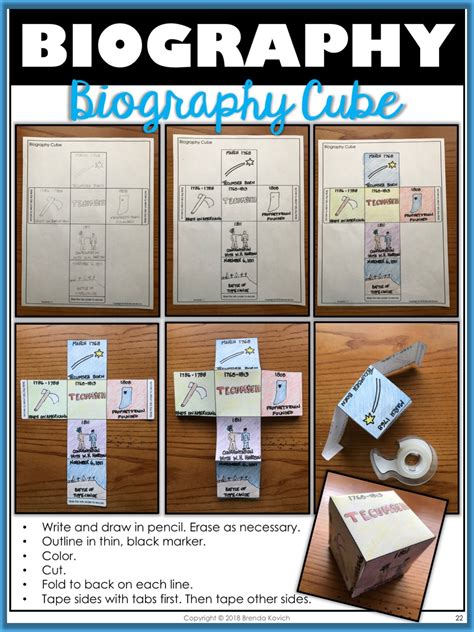 5 Quick And Easy Biography Crafts To Try Now Enjoy Teaching