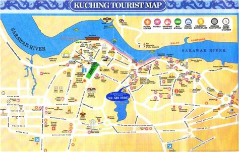 Map Of Kuching Kuching Sarawak Map