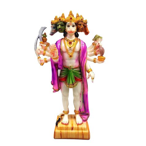 Buy Kapasi Handicrafts Standing Idol Of Lord Hanuman Ji Kashtabhanjan Dev Ram Bhakat Hanuman