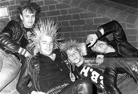 British Street Punk Band Gbh 1982 Left To Right Drummer Andrew