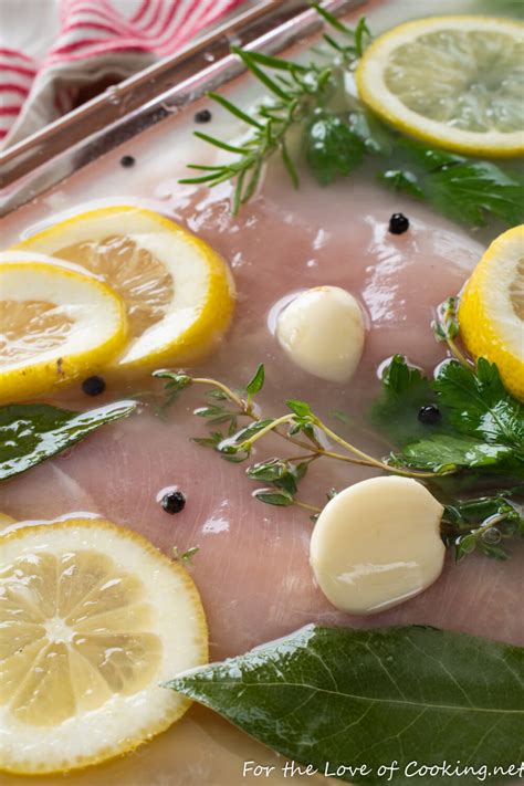 Learn how to cook chicken breast in the oven with fresh thyme and lemon. Lemon-Herb Chicken Brine Recipe | For the love of cooking ...