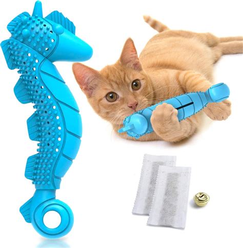Ronton Cat Toothbrush Catnip Toy Durable Hard Rubber