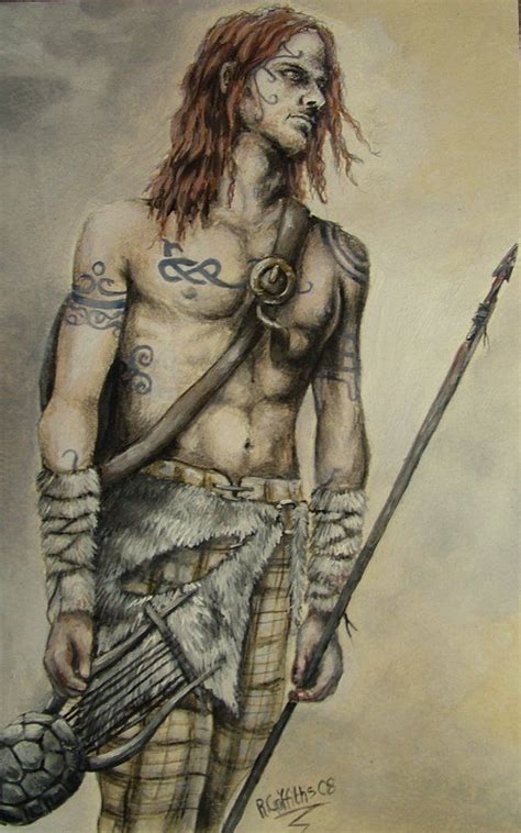 Woad Warrior Picts Celtic Warriors Celtic Culture