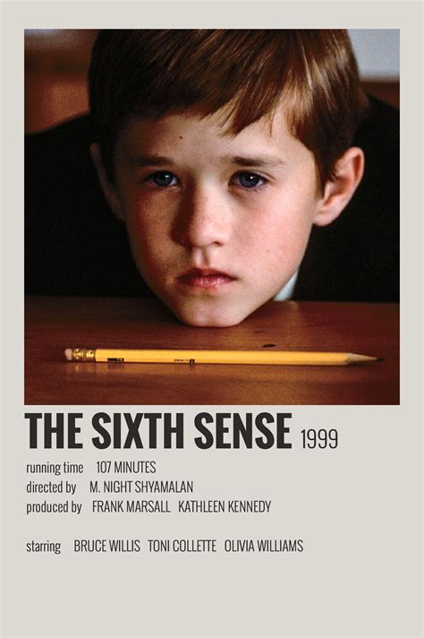 The Sixth Sense By Maja In 2020 Film Posters Minimalist Movie