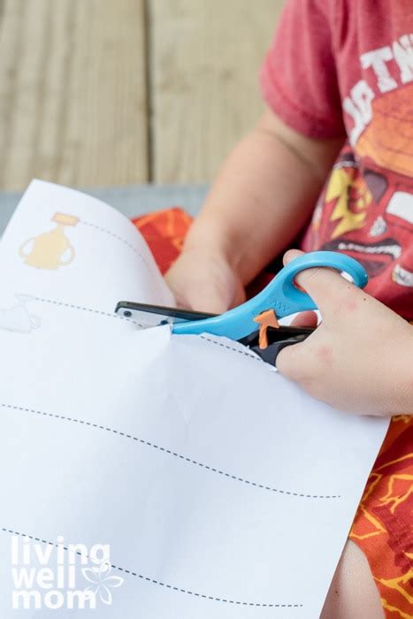Scissor Cutting Practice For Preschoolers Living Well Mom