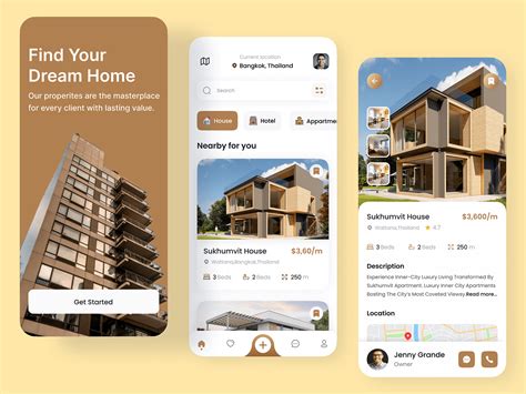 Real Estate Mobile App Design (2) | Images :: Behance