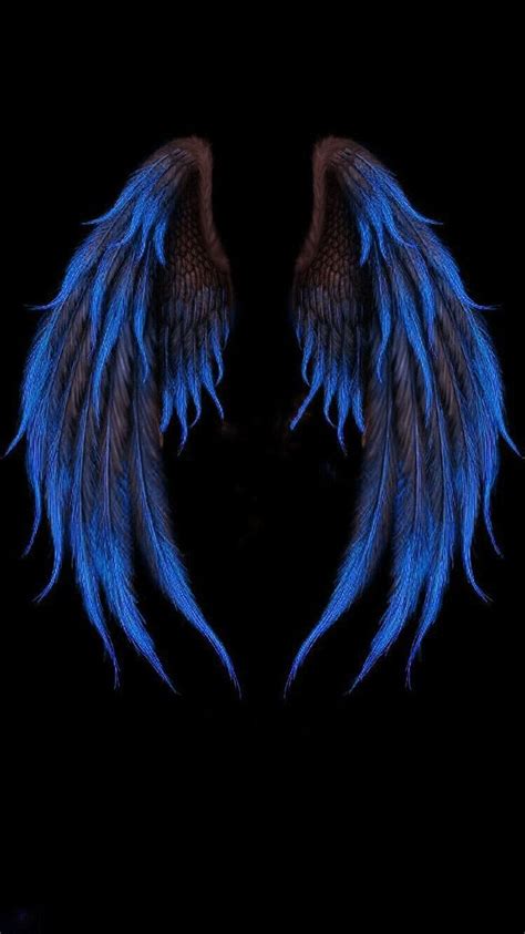 Pin By Searcher On Shades Of Blue Wings Wallpaper Angel Wallpaper