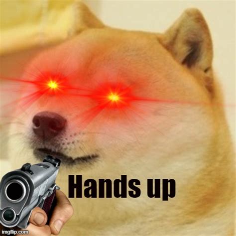 Doge Pointing Gun Imgflip