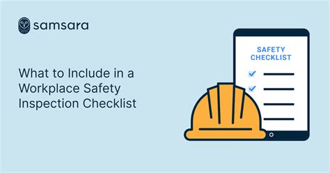 What To Include In A Workplace Safety Inspection Checklist