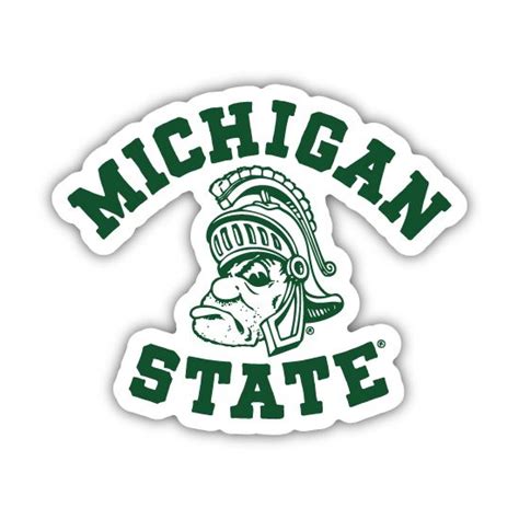 Msu Gruff Sparty Sticker Image Michigan State Michigan State