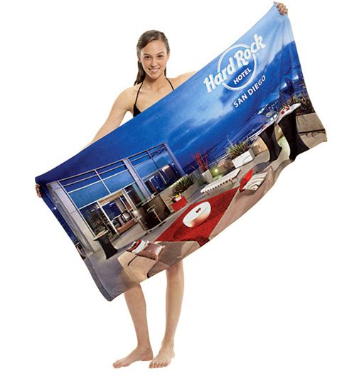 Custom Printed Beach Towels Full Color Sublimated Customized
