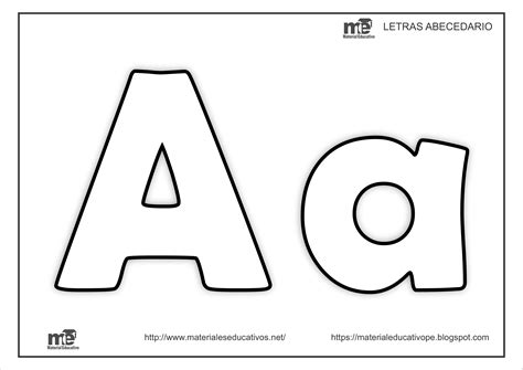 Letras Del Abecedario Mayusculas Y Minusculas A J Materiales Educativos