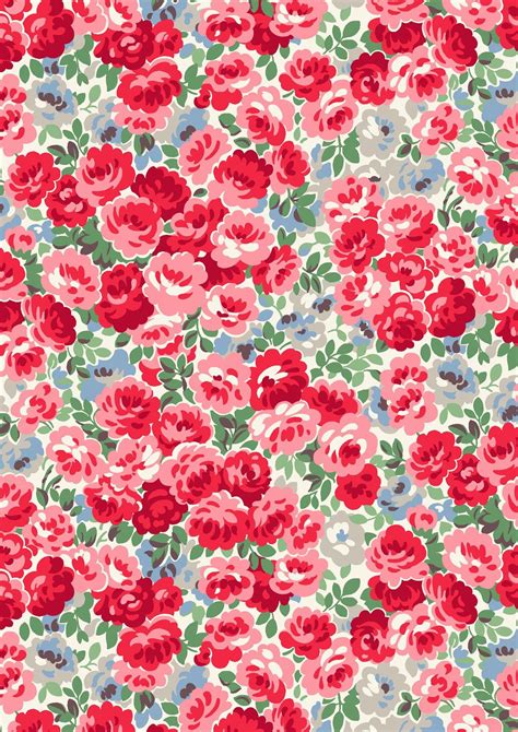 Festive Florals Cath Kidston Flower Background Iphone Iphone