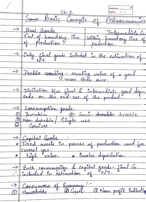 Class Th Some Basic Concepts Of Macroeconomics Handwritten Notes PDF