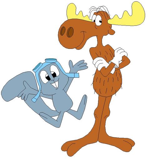 Rocky And Bullwinkle Rocky The Squirrel Animated Cartoon Characters