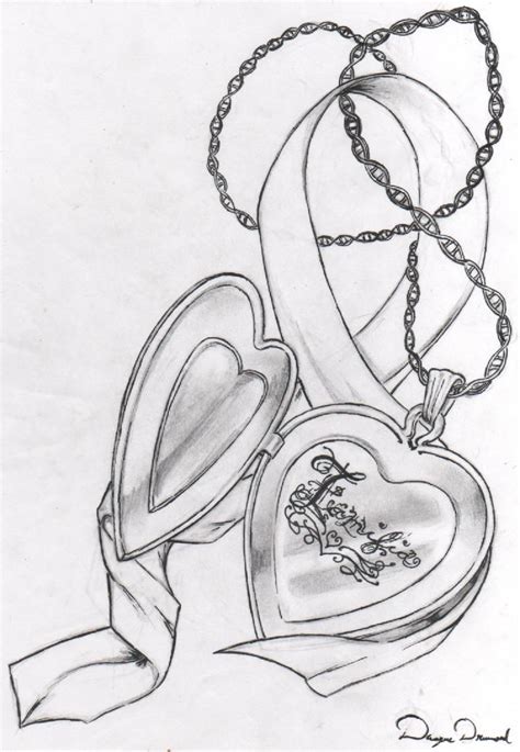 Hearts and banner coloring pages. Locket Tattoo | Heart locket tattoo, Locket tattoos ...