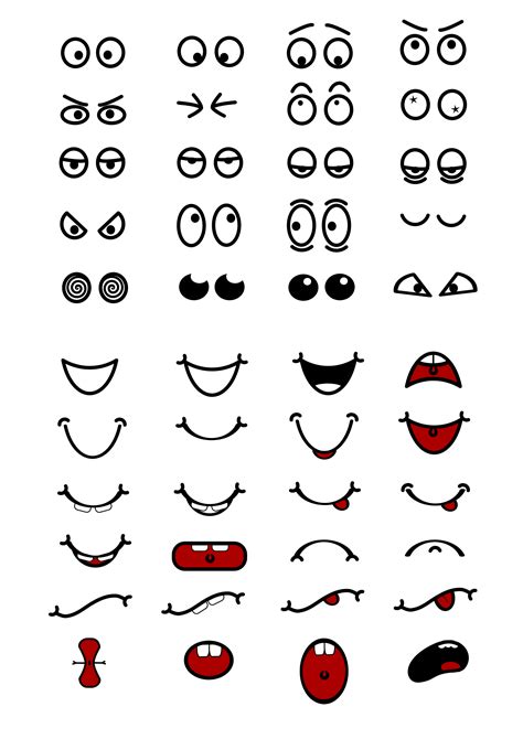 Printable Eyes And Mouth Printable Word Searches