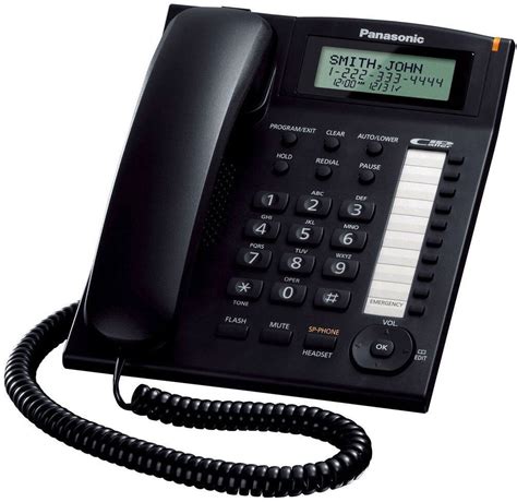 Panasonic Kx Ts880exb Black Small Officehome Phone Hands Free